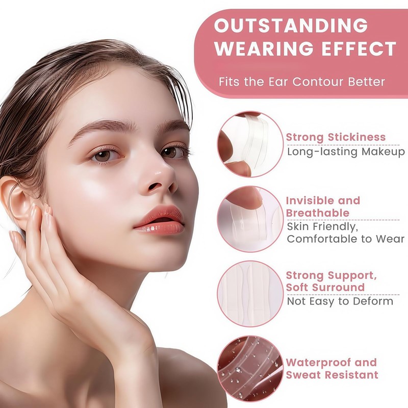 30PCS Cosmetic Ear Corrector,Solve Big Ear Problem with E-ar Stickers,E-ar