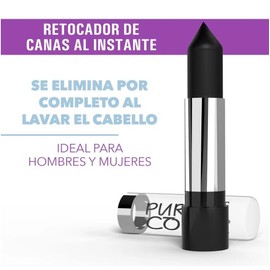 Loquay Pure Color, Retocador Instantáneo de Canas y Raíces, Negro, 4g