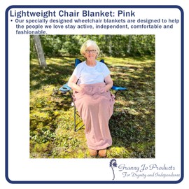 Granny Jo Products Lightweight Wheelchair Blanket Navy Blue