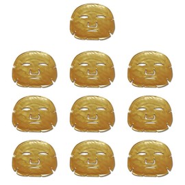 Ardisle 10PC Gold 24K Collagen Face Lip Mask Wrinkle Tired Eye Skin Exfoliating Collagen Eye Mask Reduce Eye