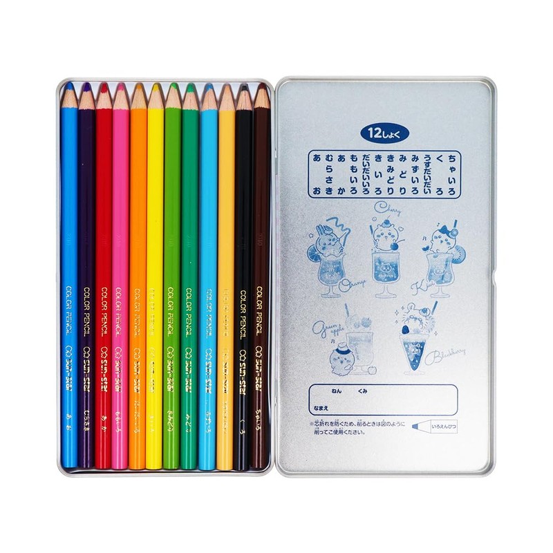 Sunstar Stationery Chiikawa S5020930 Colored Pencils, 2025 New Entrance Supplies,