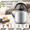3Quart/3L Stovetop Kettle, Stainless Steel Whistling Tea Kettle with Universal