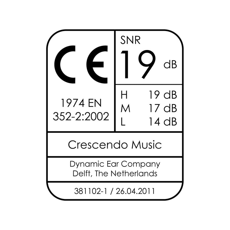 Crescendo Hearing Protection PR-0217M hearing protection