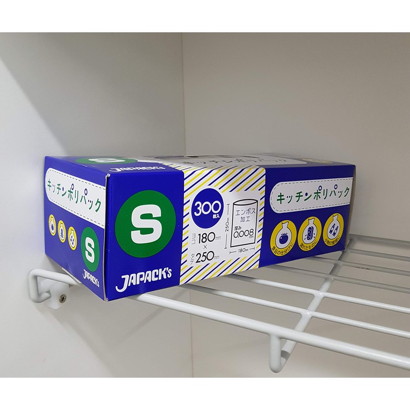 ジャパックス 保存袋 半透明 Sサイズ 横18cm×縦25cm 厚み0.008mm 300枚 キッチンポリパック エンボス 加工