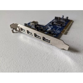 NEC Mac 4+1 Port USB 2.0 PCI Expansion Card, No Drivers Needed, Works with OS 9.2.2+