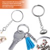 Key Chain Rings 50 Pcs Keychains Bulk with Chains Metal