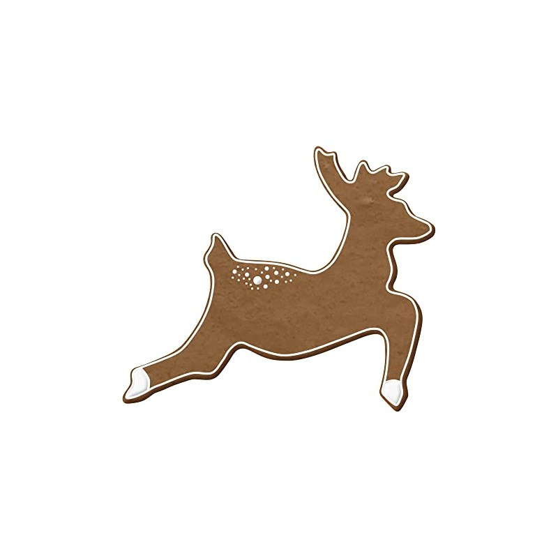 Foose Reindeer Cookie Cutter 5 Inch –Tin Plated Steel Cookie
