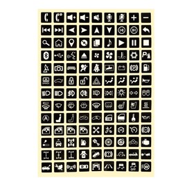 Multifunctional Button Sticker, Car Button Luminous Sticker, Waterproof Car Light Sticker, Switch Relay Decoration, Rocker Switch, Label Circuit Board Decals