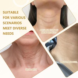 Halsstraffung 5 PCS Feuchtigkeitsspendend Halsstraffung Maske Reduziert Fältchen und Feine Linien Geeignet für Alle Hauttypen Geeignet für Männer und Frauen