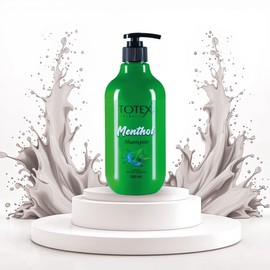 TOTEX Premium Menthol Shampoo | Hair Care Unisex for Fresh, Smooth and Silky Head Leather, 500 ml