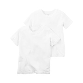 Carter's Boys' 2-Pack Cotton Short-sleeve Undershirt - White