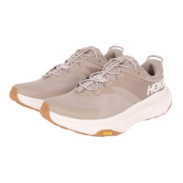 Hoka Men's Transport Sneaker, Dune/Eggnog, 8