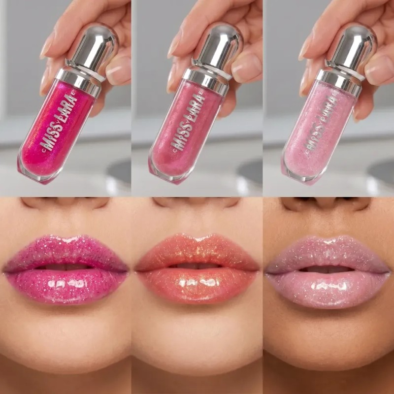 Lip Gloss Brillo Labial Hidratante Maquillaje Glossy 3pzs F