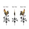 HGC 48 in. Metal Weather Vane for Garden Decor Farmhouse