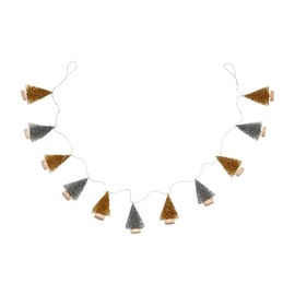 Mud Pie Glittered Bottlebrush Garland; 3" x 60"