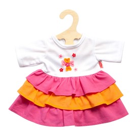 Heless 1324 - Kleid Pinky im angesagten Colour-Blocking-Stil, für Puppen, Größe 28 - 35 cm