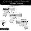 ClipDraw Gun Clip, Low Profile Slim Concealed Carry Easy Install