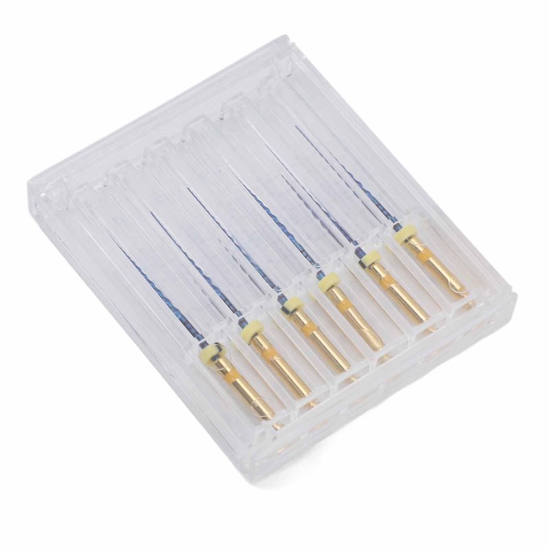6pcs F1 Endodontic Canal Files Stretchy Metal Portable Rustproof Endodontic