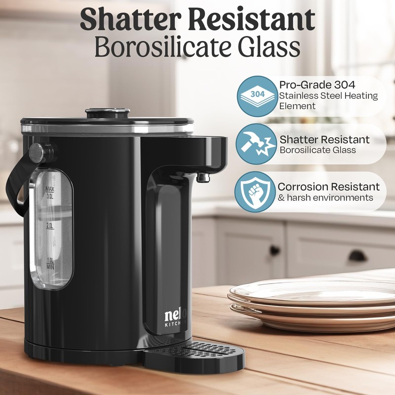 NELO Instant Hot Water Dispenser – 3L Electric Kettle, Hot