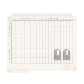 Vaessen Creative Stamp Easy+ Stamp Platform, for Precise Positioning of Stamps for Clear Stamp and Rubber Stamps, 220 x 166 cm, Removable Stamp Plate