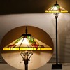 AVIVADIRECT Tiffany Floor Lamp Mission Style Stained Glass Standing Reading
