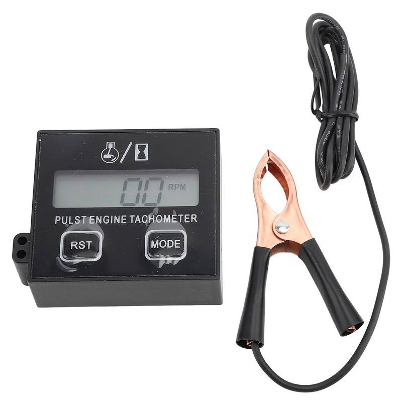 Pulse Engine Tachometer Small Digital LCD Display Speedometer 30000RPM for