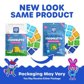 NATPAT BuzzPatch Mosquito Patches for Adults - Plant-Based Mosquito Patches, Non Toxic - The Original All Natural Citronella Essential Oil Insect Patch(40 Pack)