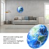 Earth Wall Clock Acrylic Silent Movement Accurate Cutting Stable Non