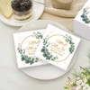 WUSJCOF Pack of 40 Wedding Napkins, Sage Green, Napkins Heart,