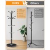 EZIVIEZ Modern Coat Rack Stand, Metal Freestanding Coat Rack with