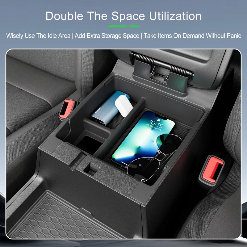 xipoqix Center Console Organizer Compatible with 2022-2026 Nissan Frontier Armrest