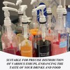 YSDYY 6 Pieces Syrup Pump, Press Pump Head Set, Reusable