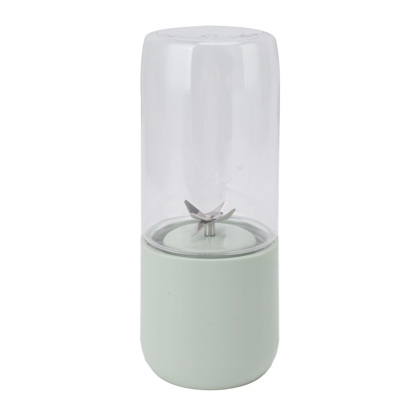 Electric USB Juicer Blender Green 6 Leaf Blades 1300mAh 500ml