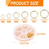 1000pcs Gold Jump Rings for Jewelry Making, Metal Open O-Ring