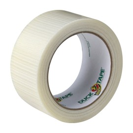 Duck Brand 241414 Single Roll Transparent Duct Tape, 1.88" x 20 yd, Clear