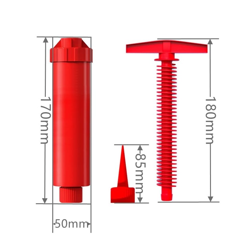 Multi functional and labor-saving caulking gun, manual pressure grouting, grout