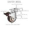 Heavy Duty Caster Wheels Set of 4-2 Inch Swivel Plate