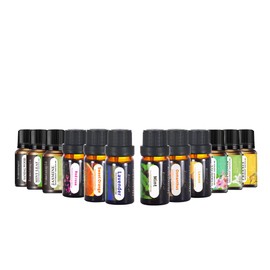 Woccatisy Aceites Esenciales de Aromaterapia 12PCS: 100% Natural de Esencias para Difusor 10ml Aceite de Aromas para Humidificadores Hacer Velas Aromaticas Yoga Spa Masaje Baño