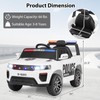 OLAKIDS Ride on Police Car, 12V Kids Battery Powered Electric