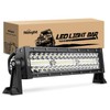 Nilight LED Light Bar 13.5 Inch Triple Row Spot Flood