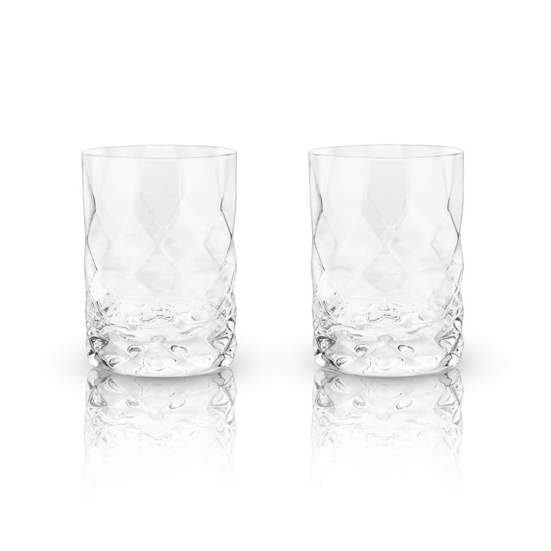 Viski Raye Gem Crystal Tumblers, Set of 2