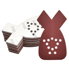 Triangular Sandpaper Mice 95 x 135 mm Pack of 50 for Black & Decker Abrasive Mice (180 Grit)
