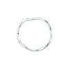 Elli Minimal Geo 0611162116 Ring Waves 925 Silver, 54, Sterling