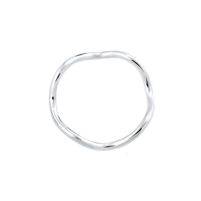 Elli Minimal Geo 0611162116 Ring Waves 925 Silver, 54, Sterling