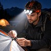 5 LED Rechargeable Headlamp, USB Charging Head Light with Adjustable