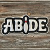 ABIDE Embroidered Bowling Pin Patch - Iron-On Patch 4" x