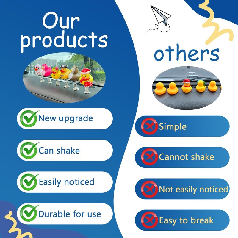 ROMASO 12Pcs Duck Holder for Jeep,Duck Holders for Jeep Dash,Shaking