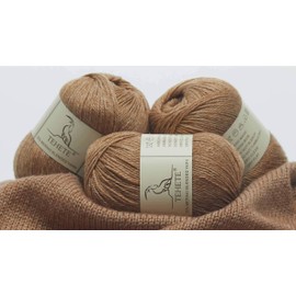 TEHETE Merino Wool Yarn for Knitting 3-Ply Soft Lightweight 150g Crochet Yarn (Khaki)