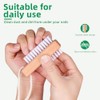 Juego de cepillos de madera para uñas, cepillo de uñas