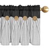ASPMIZ Cotton Linen Kitchen Valance Curtains, Boho Rustic Button Linen